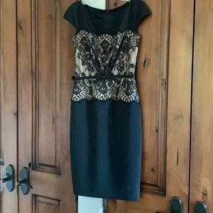 Tadashi lace scuba dress size 4